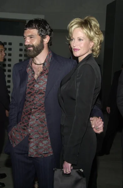 Antonio banderas a manželka melanie griffith — Stock fotografie