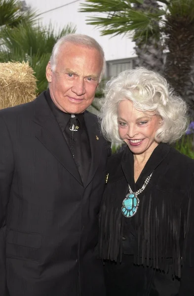 Buzz Aldrin e sua esposa Lois — Fotografia de Stock