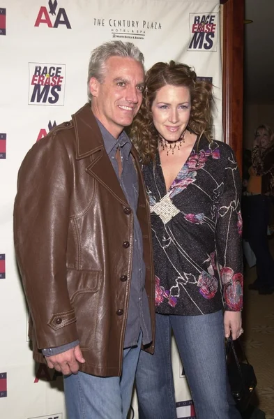 Joely fisher ve koca kafalı christopher — Stok fotoğraf