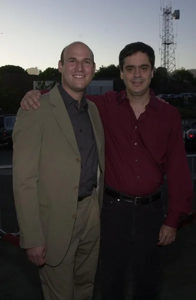 Producer Matthew Greenfield with director Miguel Arteta — Stock Photo, Image