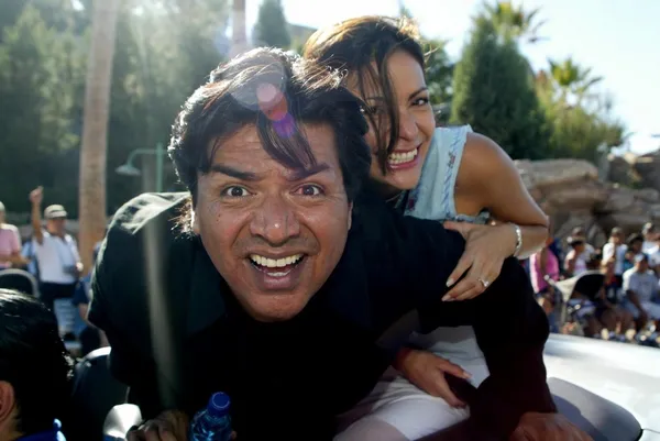 Constance marie ve george lopez — Stok fotoğraf