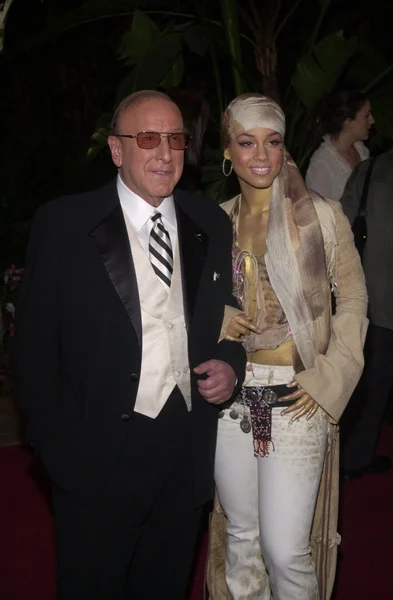 Alicia keys ve clive davis — Stok fotoğraf