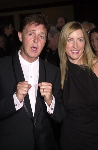 Paul McCartney y su esposa Heather Mills — Foto de Stock