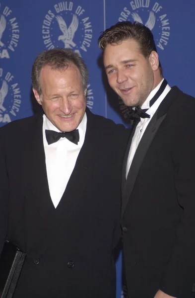 Michael Mann and Russell Crowe — Stock Photo, Image