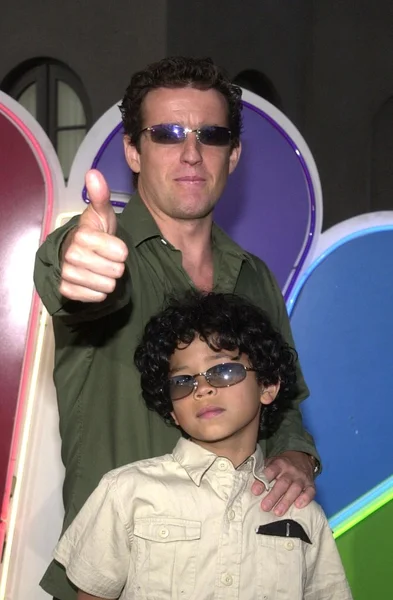 Justin Lewis et son fils — Photo