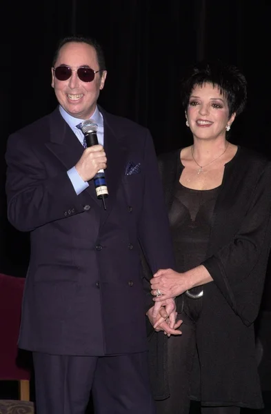 David konuk ve liza minnelli — Stok fotoğraf