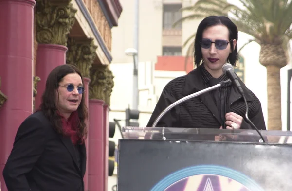 Ozzy Osbourne dan Marilyn Manson — Stok Foto