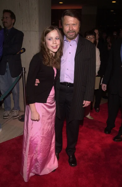 Bjorn ulvaeus und tochter anna — Stockfoto