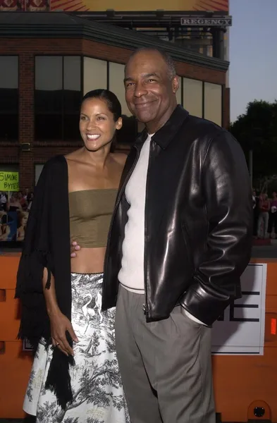 Michael Dorn e Dawn — Foto Stock