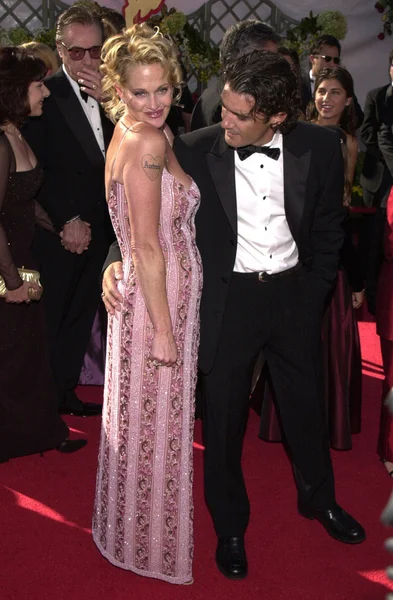 Melanie Griffith y Antonio Banderas — Foto de Stock