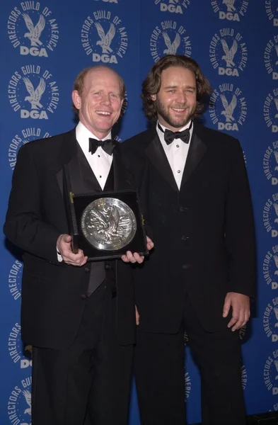 Ron Howard e Russell Crowe — Foto Stock