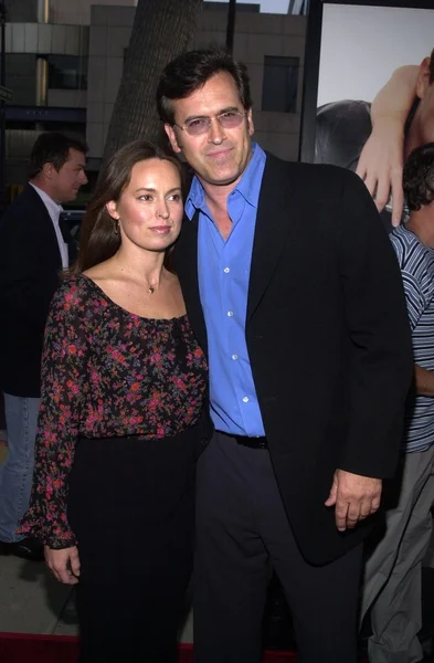 Bruce campbell en vrouw ida gearon — Stockfoto