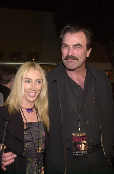 Tom Selleck and wife Jilly — Stock Photo, Image