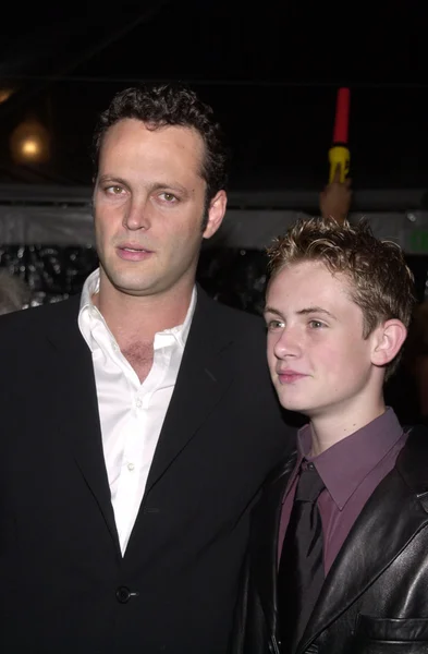 Vince Vaughn i współ-gwiazdą Matt O'Leary — Zdjęcie stockowe