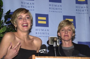 Sharon stone ve ellen degeneres