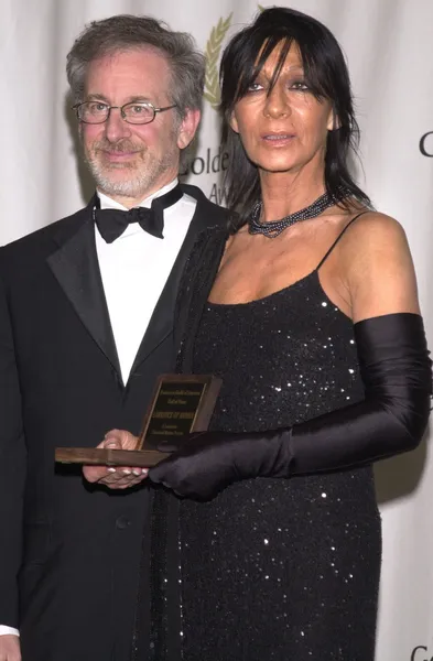 Steven Spielberg e a esposa de David Lean — Fotografia de Stock