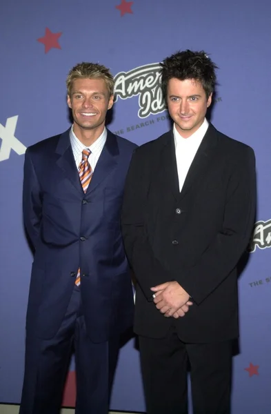 Brian dunkleman och ryan seacrest — Stockfoto