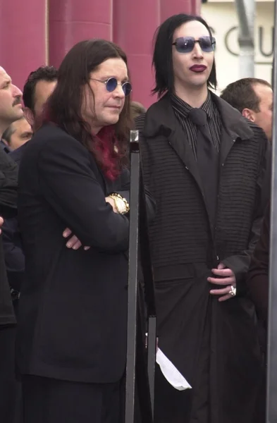 Ozzy osbourne en marilyn manson — Stockfoto