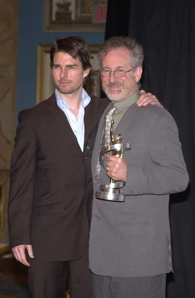 Tom Cruise y Steven Spielberg — Foto de Stock