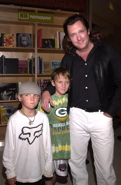 Michael madsen ile oğulları hudson ve max — Stok fotoğraf