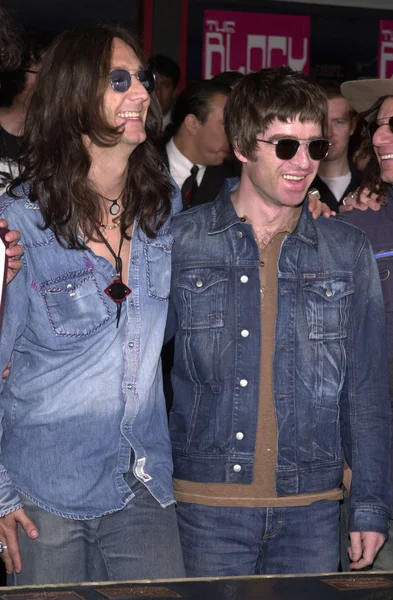 Chris Robinson y Noel Gallagher — Foto de Stock