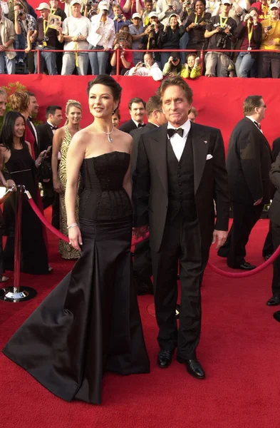 Catherine zeta-jones i michael douglas — Zdjęcie stockowe