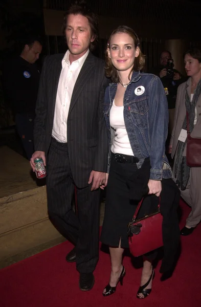 Winona Ryder and date — Stock Photo, Image