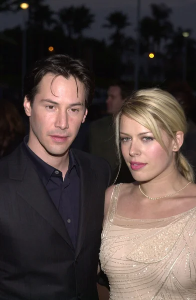 Keanu reeves och amanda de cadenet — Stockfoto