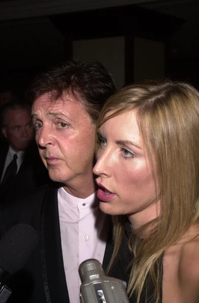 Paul McCartney y su esposa Heather Mills — Foto de Stock