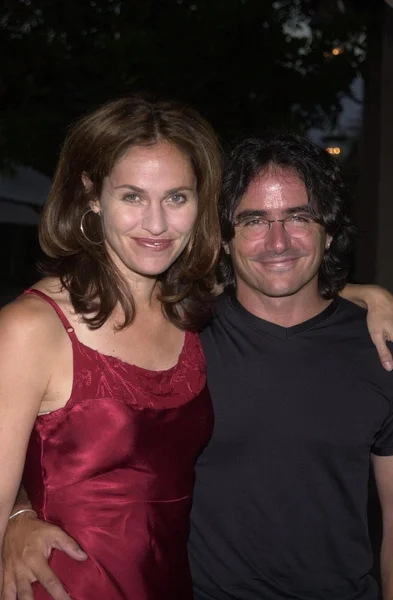 Amy brenneman und Ehemann brad silberling — Stockfoto