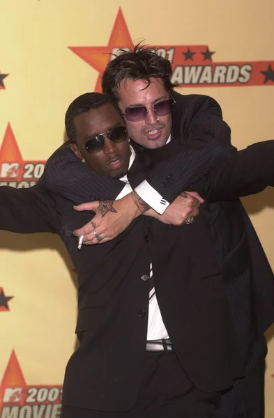 Sean puffy combs och tommy lee — Stockfoto