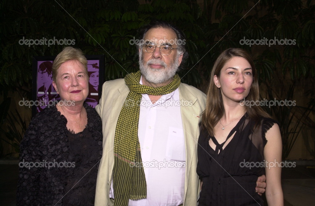 Francis Ford Coppola with wife and daughter Sofia Coppola – Stock
