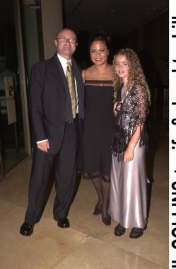 Phil collins, eşi orianne cevey ve kızı lilly