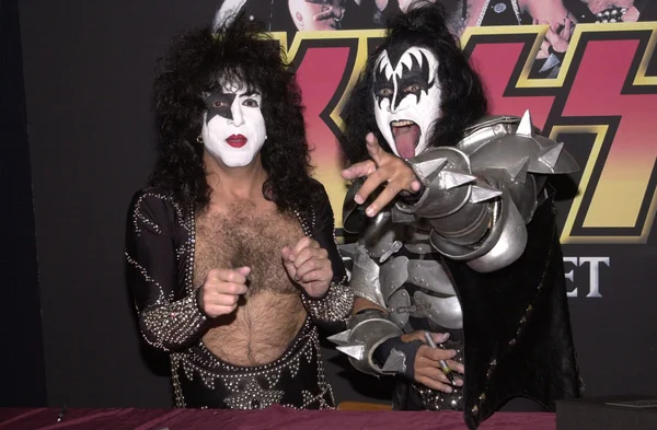 Paul stanley och gene simmons — Stockfoto