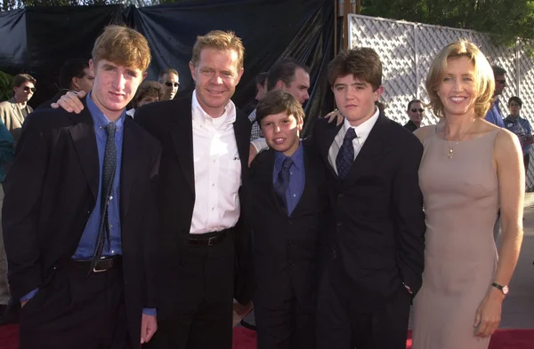 William h. macy und familie — Stockfoto