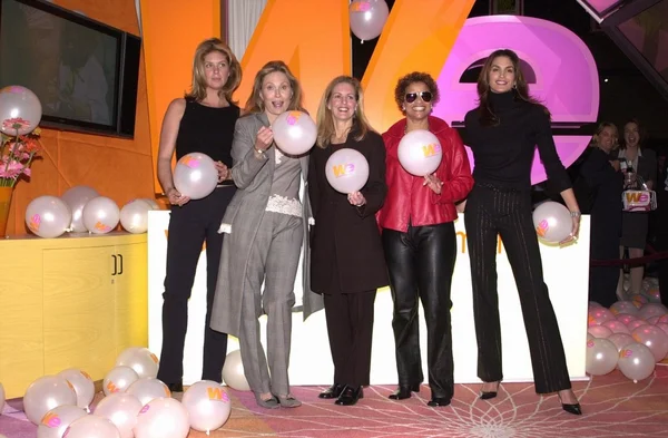 Rachel Hunter, Faye Dunaway, Cindy Crawford, Debbie Allen e Kate McEnroe — Fotografia de Stock