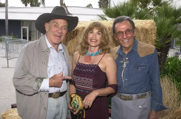 Jack Carter, Barbi Benton e Norm Crosby — Foto Stock