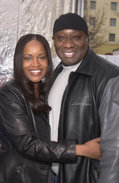 Michael Clark Duncan and Alicia Arrison — Stock Photo, Image