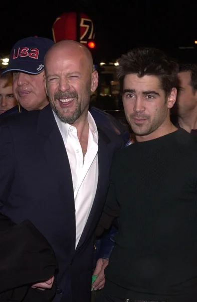 Bruce willis και colin farrell — Φωτογραφία Αρχείου