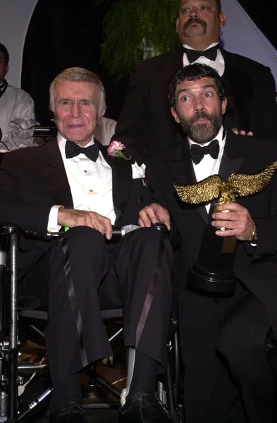 Ricardo montalban och antonio banderas — Stockfoto