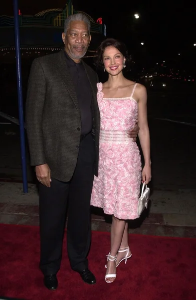 Morgan freeman och ashley judd — Stockfoto