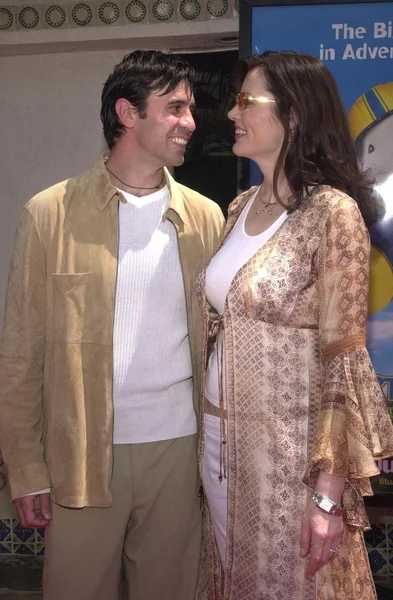 Geena Davis and Reza Jarrahy — Stock Photo, Image