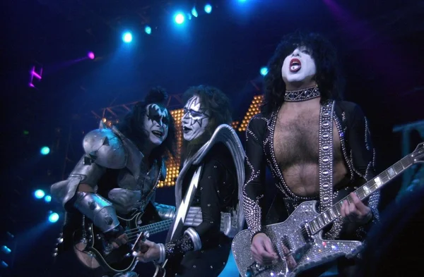 Gene Simmons, Ace Frehley and Paul Stanley — Stock Photo, Image