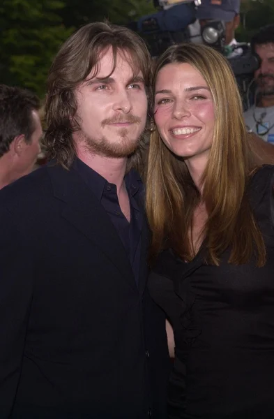 Christian Bale e moglie Sibi Blazic — Foto Stock