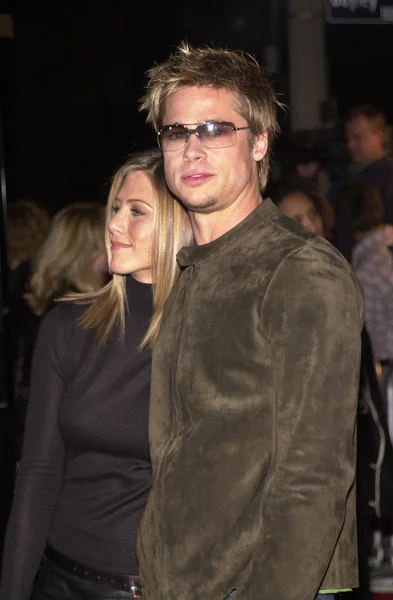 Brad Pitt e Jennifer Aniston — Foto Stock