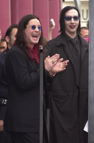 Ozzy Osbourne e Marilyn Manson — Fotografia de Stock