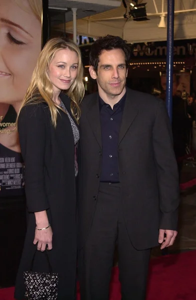 Christine taylor och ben stiller — Stockfoto