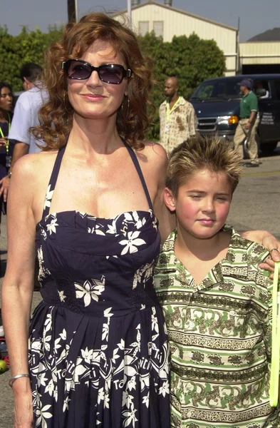 Susan Sarandon e figlio — Foto Stock