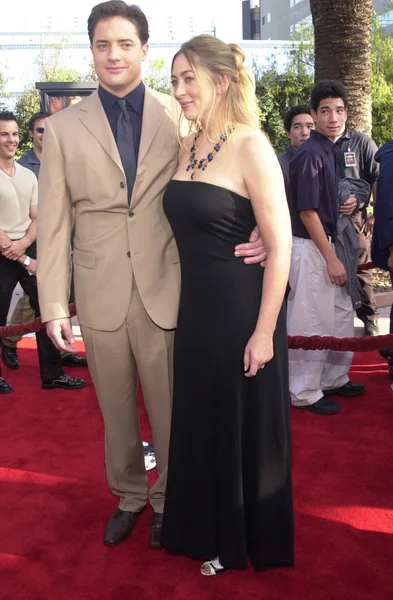 Brendan Fraser and wife Afton — Stock Photo, Image