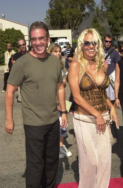 Tim allen och pamela anderson — Stockfoto